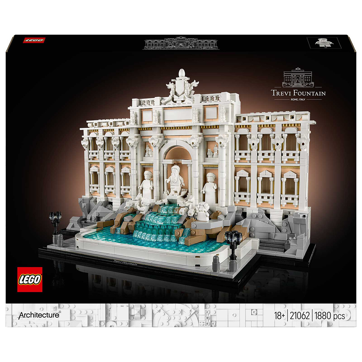 LEGO Architecture 21062 Trevi Fountain - Rome Souvenir