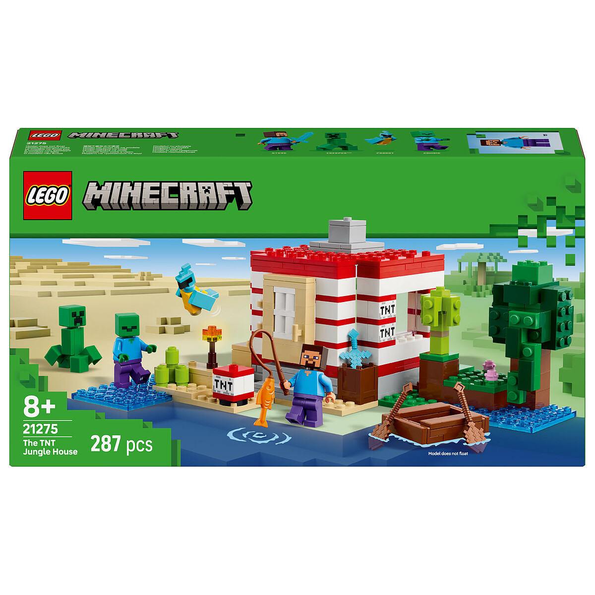 LEGO Minecraft House in TNT Jungle Set