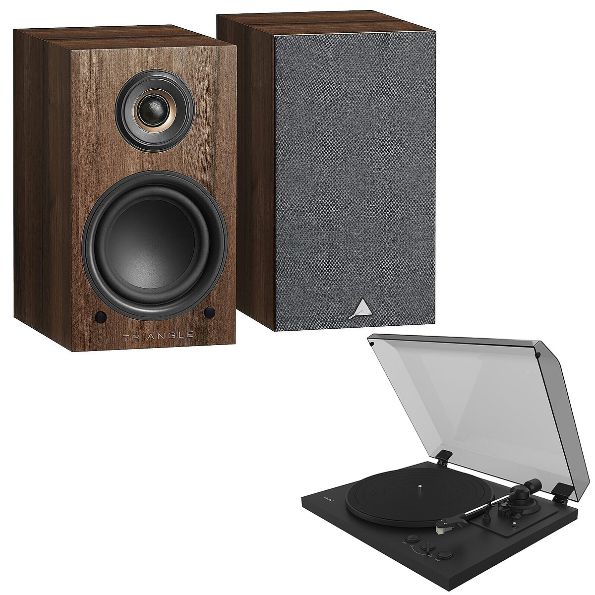 Teac Elara LN01A Wireless Hi-Fi Speaker Pair - Chestnut and Black