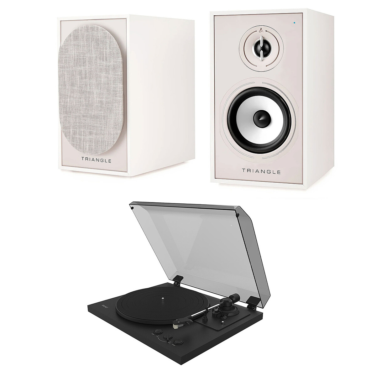 Teac Borea BR02 CONNECT Crème Speaker System, Black