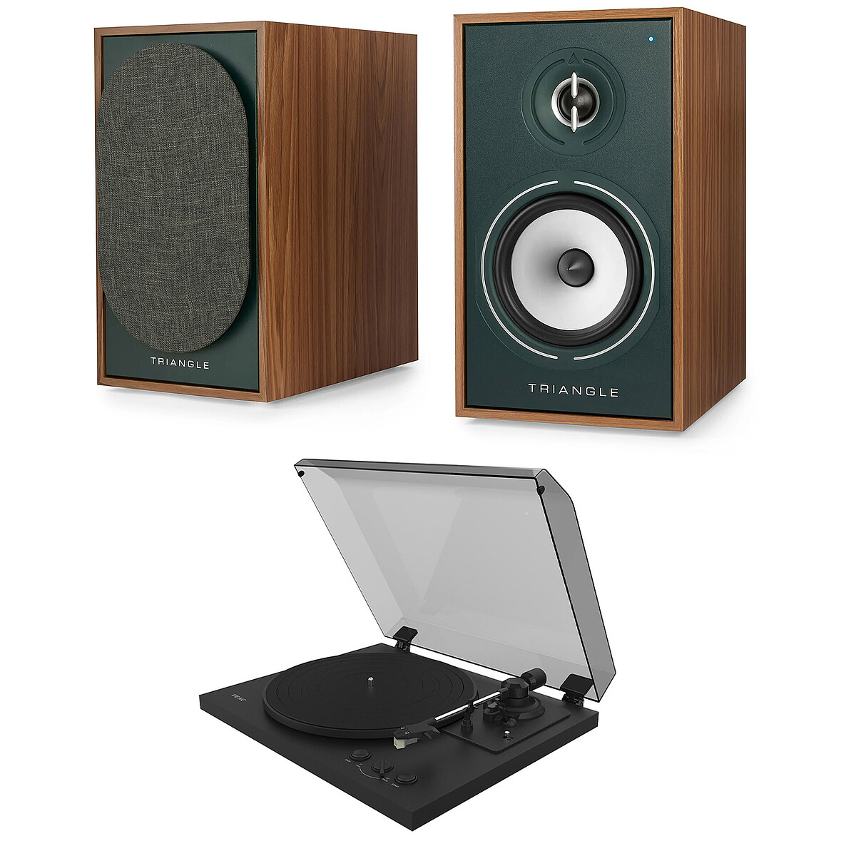Teac Borea BR02 Connect Speaker System, Green + TN-175 Black
