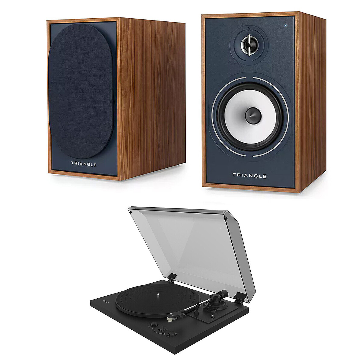 Teac Borea BR03 CONNECT Speaker, Oak Blue