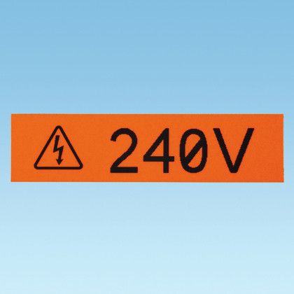 Panduit T100X000VPC-BK Black and White Label, Water and UV Resistant