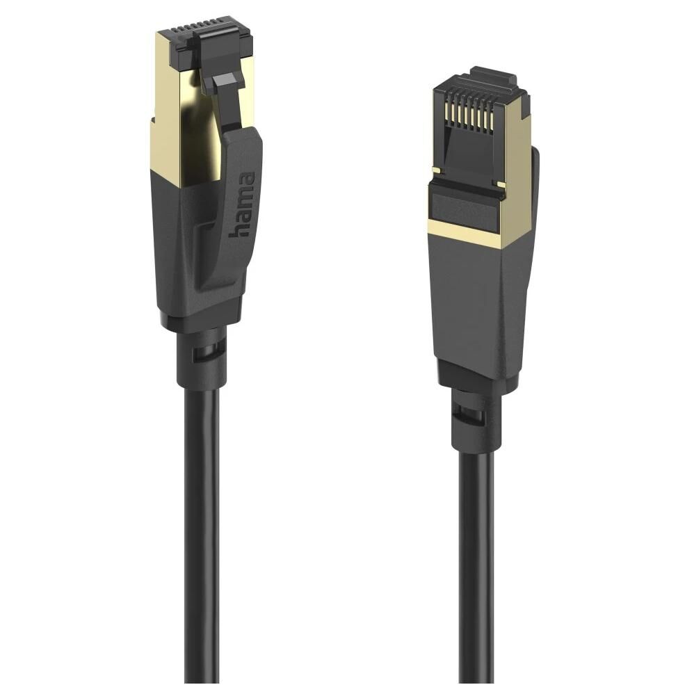 Hama Cat8 Network Cable, 3m, Black (S/FTP)