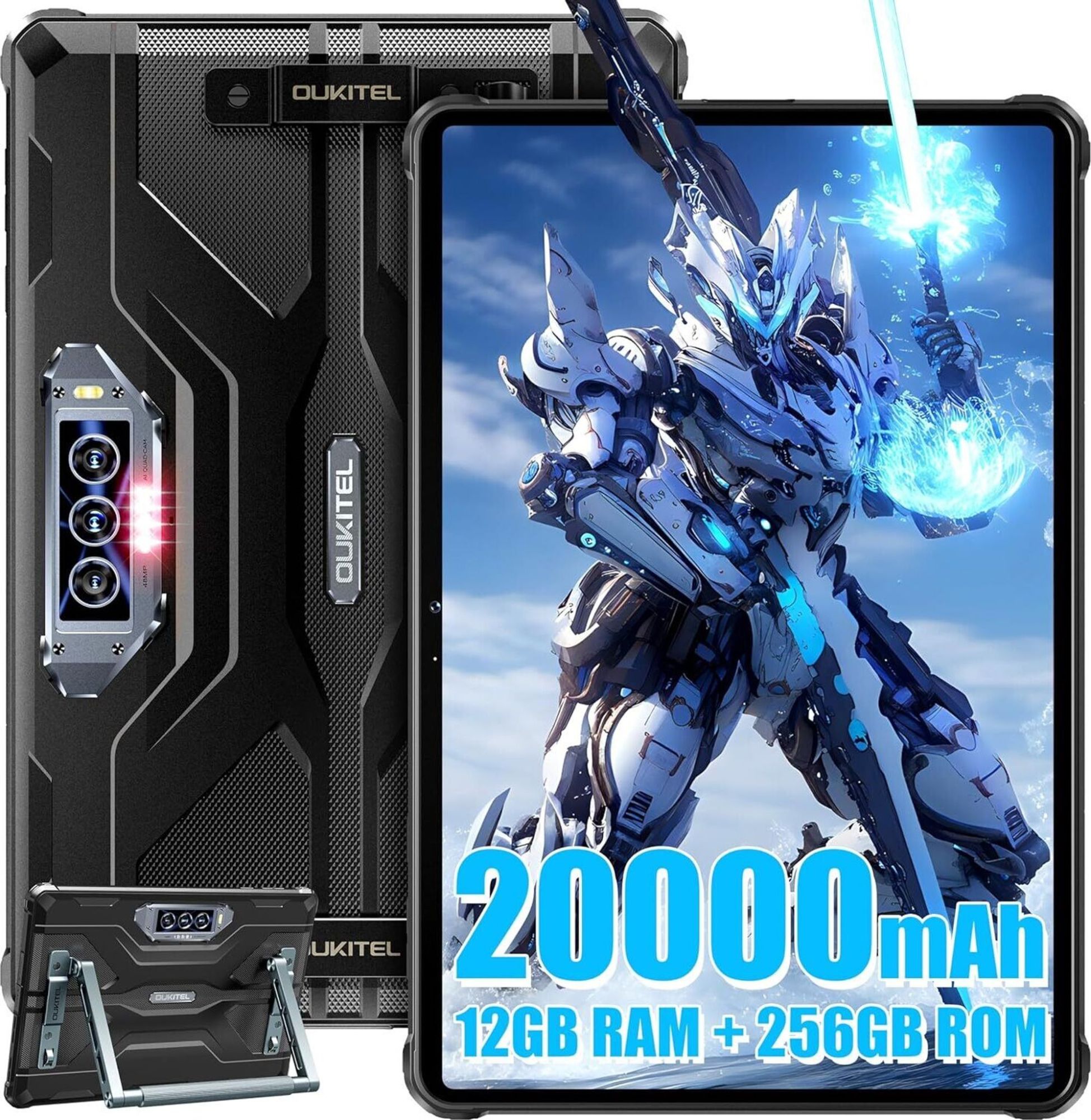 Oukitel RT8 12GB+256GB 20000mAh 11" FHD+ 48MP+32MP Dual SIM 4G IP68/IP69K/OTG/NFC Tablet