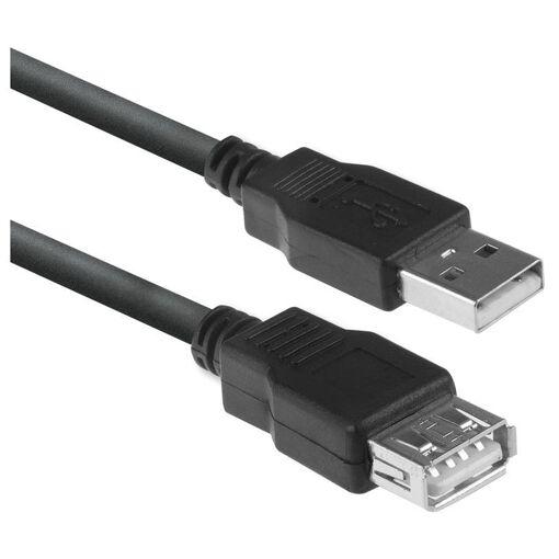 Câble USB ACT 2.0 - 1,8 m, Noir