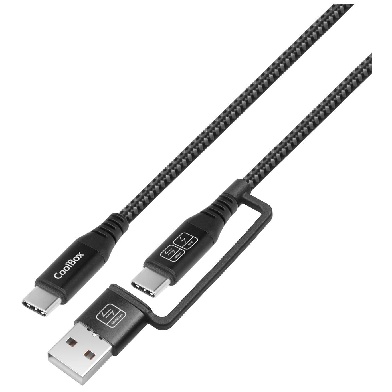 CoolBox USB-C to USB 3.2 Cable (60W, 1.8m)