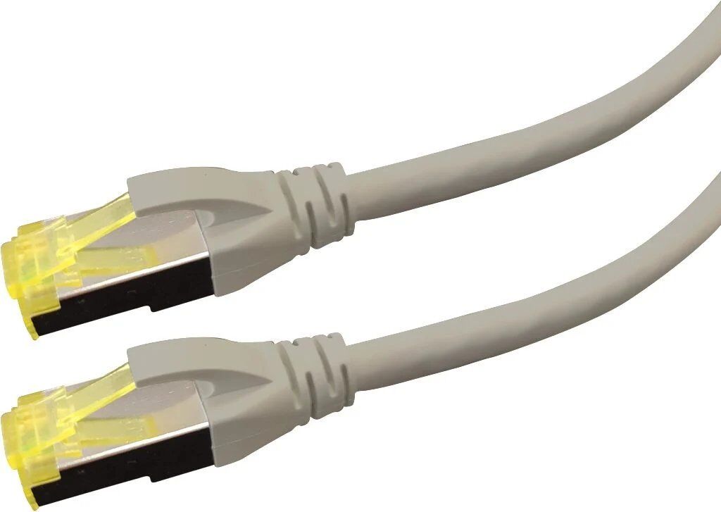 LOGON PREMIUM Cat6a Ethernet Shielded Cable, 5m, Ivory