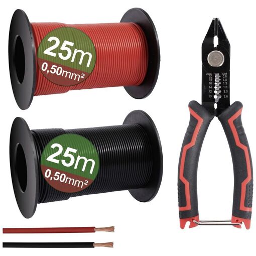 Assortiment de fil litz Quadrios 0,5 mm², lot de 1 (23CW028)