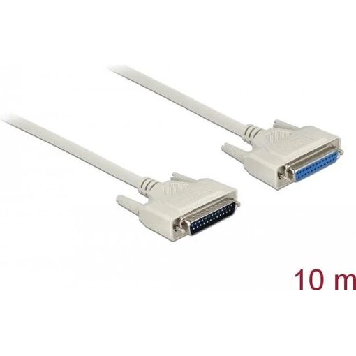 Delock Serial Cable - 10m DB-25 M/F - Beige
