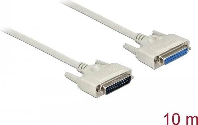 Delock Serial Cable - 10m DB-25 M/F - Beige