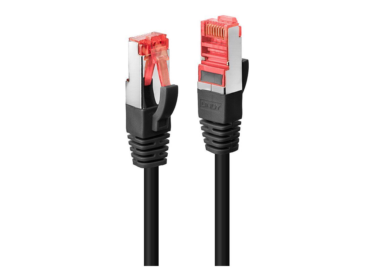 Lindy RJ-45 to RJ-45 Cable - 7.5m - SFTP, PiMF - CAT 6e - Molded, Hook-Free - Black