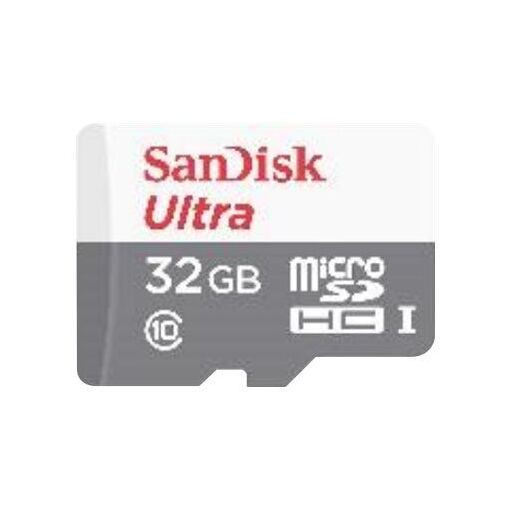 SanDisk Ultra MicroSDHC Card - 32GB - UHS-I / Class 10 (with Adapter)