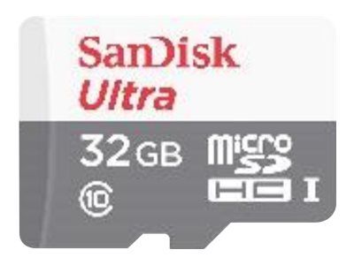 Tarjeta de memoria SanDisk Ultra microSDHC - 32 GB - UHS-I / Clase 10 (con adaptador)