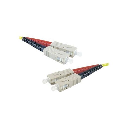 Câble optique Exertis Connect SC (M) vers SC (M), 1 m, duplex, 9/125 µm, OS2, jaune