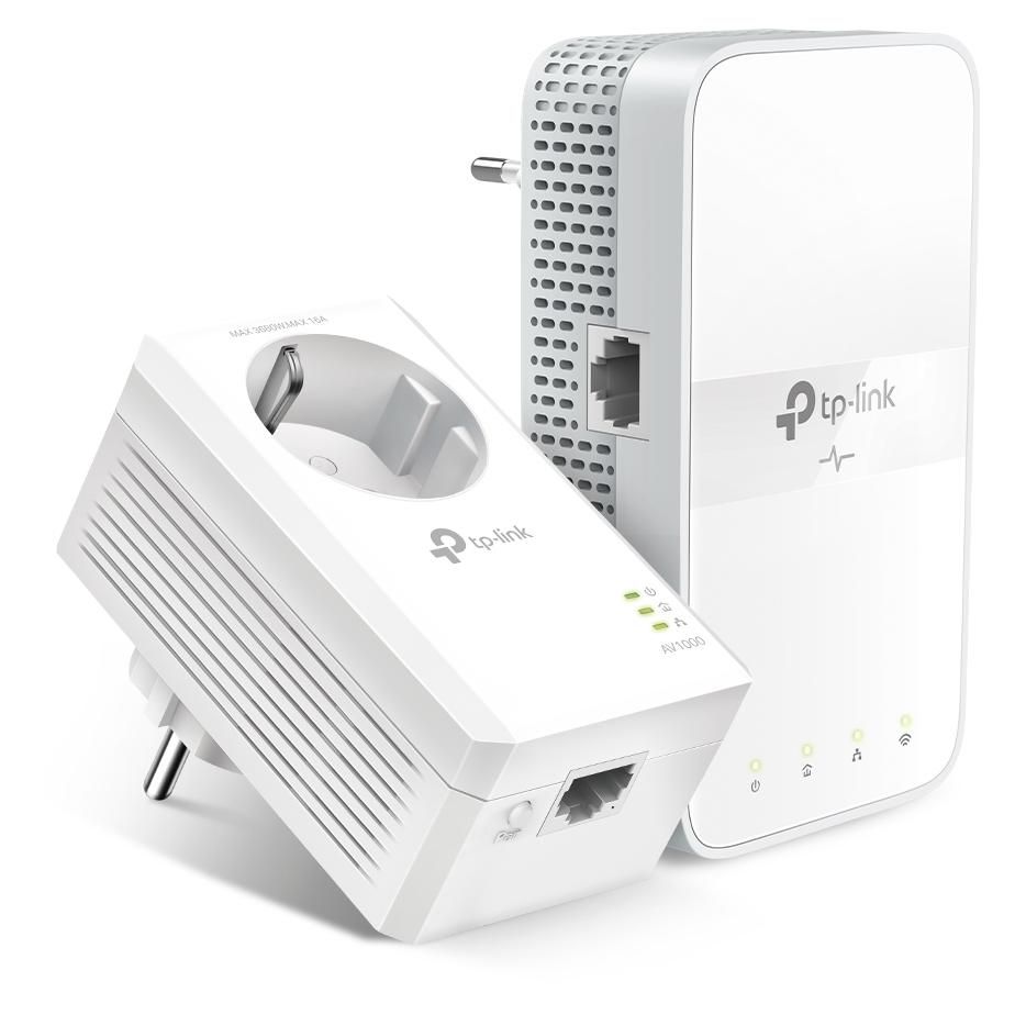 TP-Link TL-WPA7617 KIT 1200Mbps Ethernet/LAN Wi-Fi Adapter (White) - 2 Pack