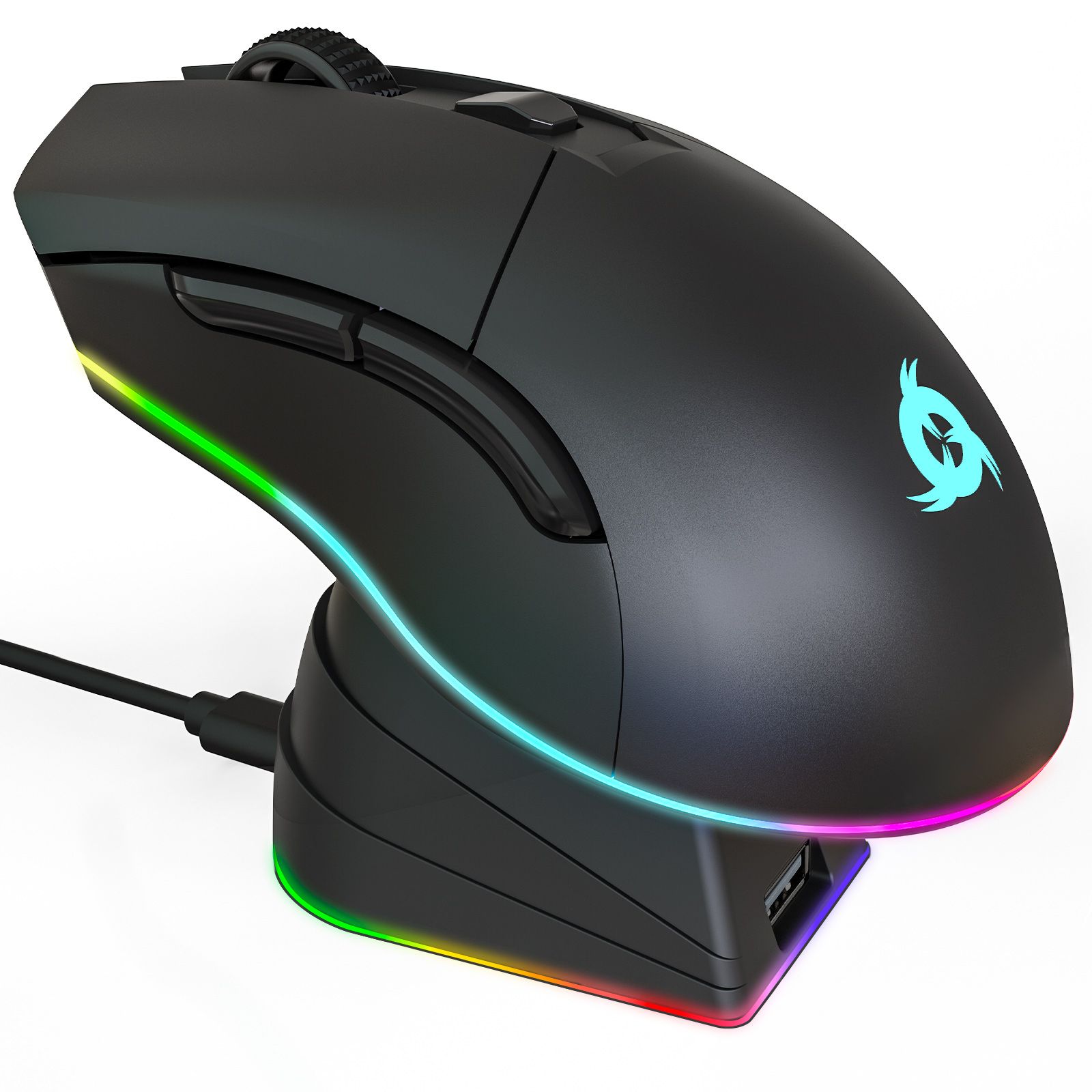 KLIM Blaze Pro - Ratón de Juego Inalámbrico Recargable con Estación de Carga