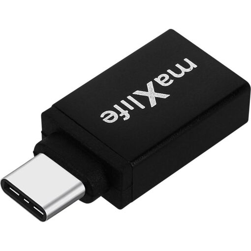 Maxlife USB-C Adapter: USB-A Female to USB-C Male