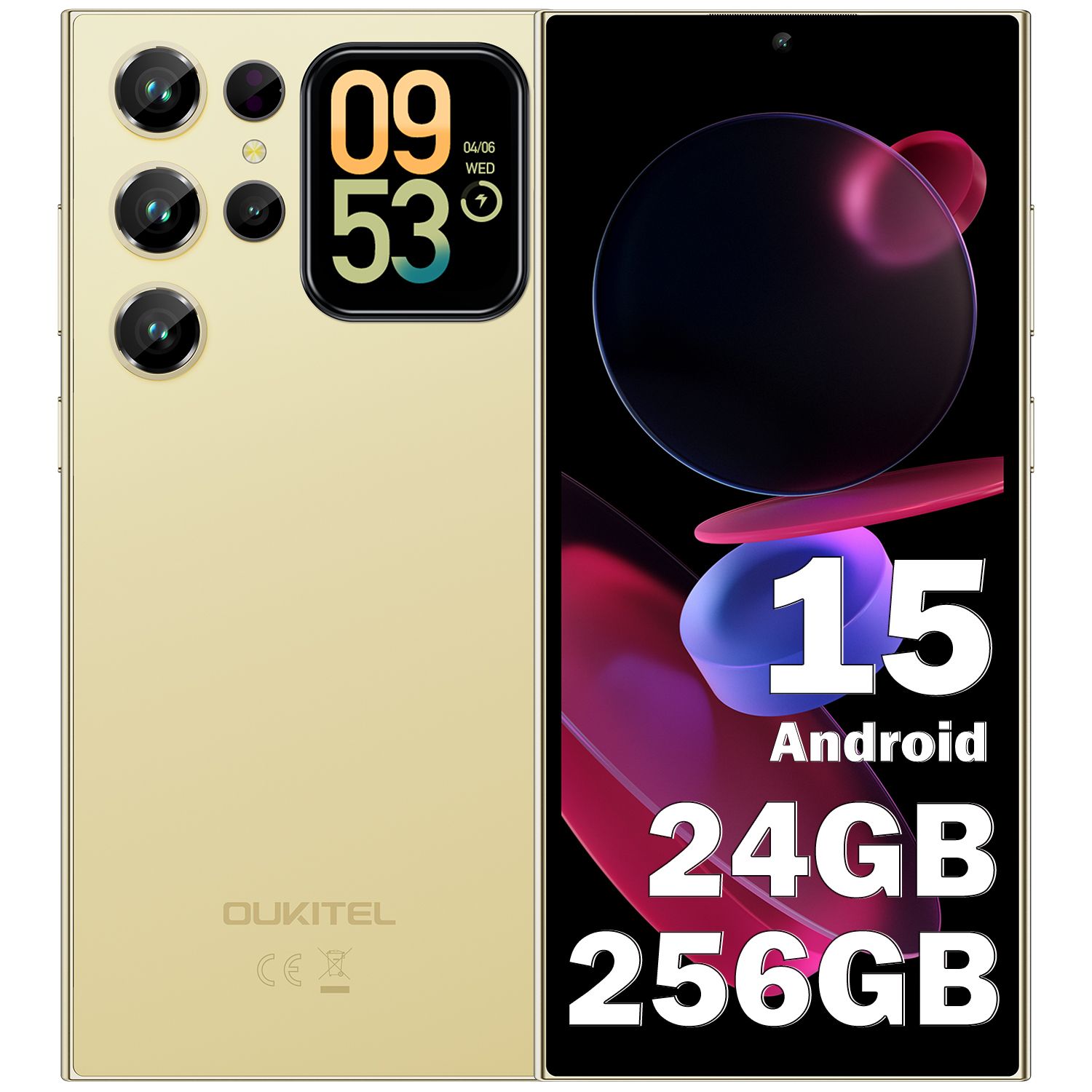 Oukitel C62 Pro 24GB+256GB 6.88" 5150mAh Android 15 Smartphone