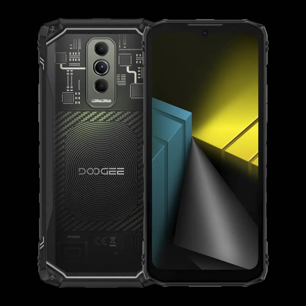 Doogee Blade 10 Ultra Energy Smartphone - 36GB+256GB, 6.56' HD+ IPS, 6150mAh Battery, Android 15, Dural SIM/NFC, Black