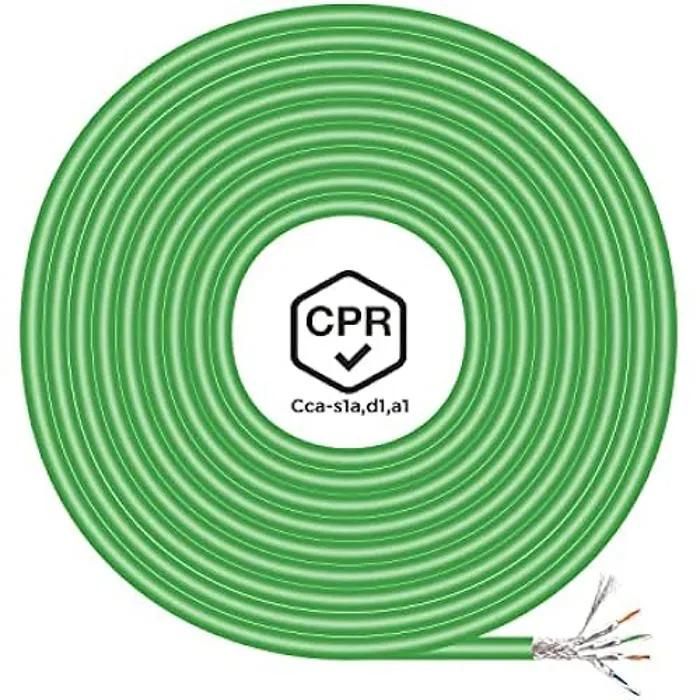 AISENS Cat.7 Ethernet Cable, 305m, Green (600MHz S/FTP AWG23)