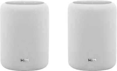 Pack doble Wiim Sound LITE Altavoces estéreo portátiles, 100 W, Blanco