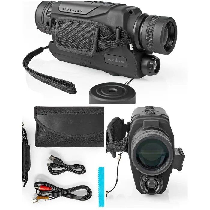 Nedis Night Vision Monocular - 5x Zoom, 32mm Lens, 87m Field of View