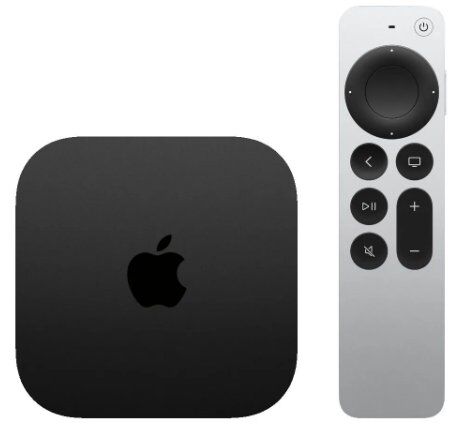 Apple TV 4K, 128GB, Wi-Fi - Black/Silver