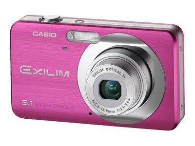 Casio Compact Digital Camera - 8.1MP - 3x Optical Zoom - 12.4MB Flash - Bright Pink