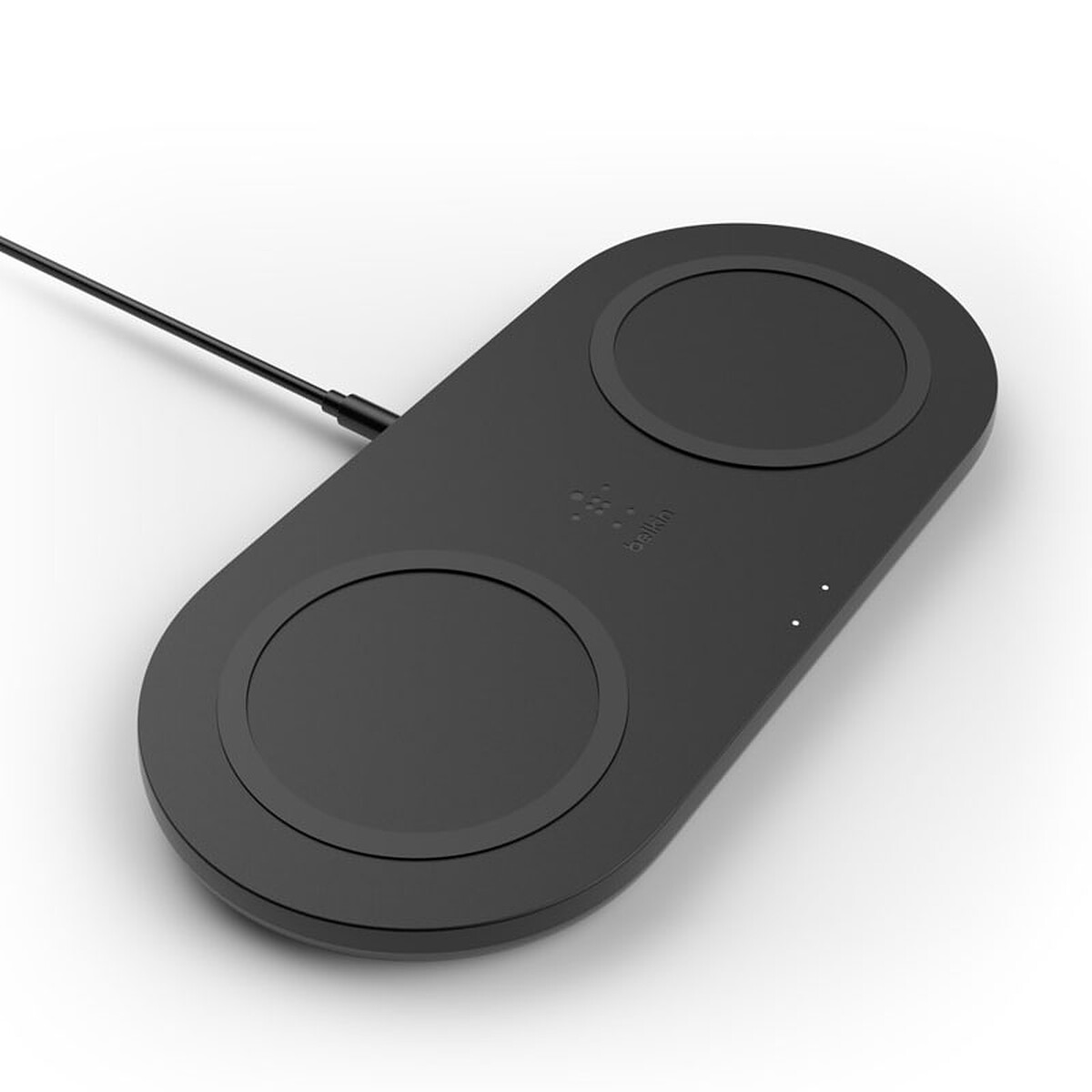 Estación de carga dual Belkin Boost Charge inalámbrica (Negra)