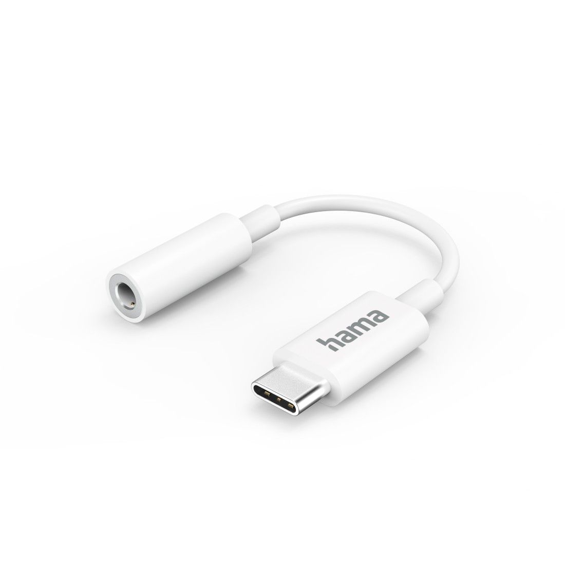 Adaptateur Hama USB-C vers jack femelle 3,5 mm - Blanc