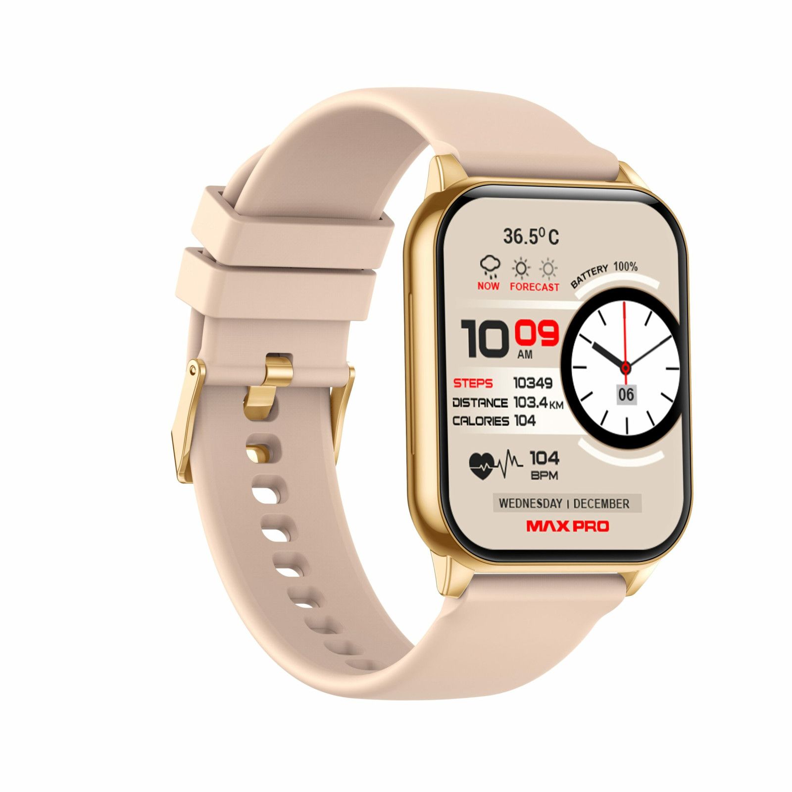 MaxCom FW25 Arsen Pro Digital Watch 1.96" IPS 36mm Gold