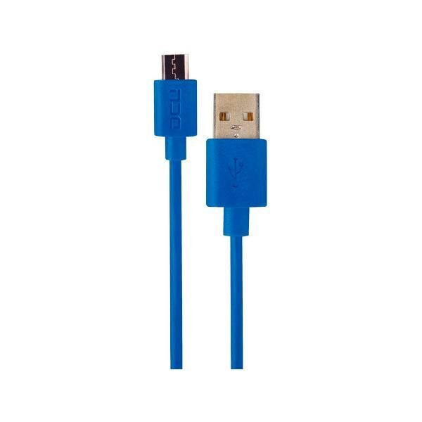 Câble micro USB DCU 2 mètres (Bleu)