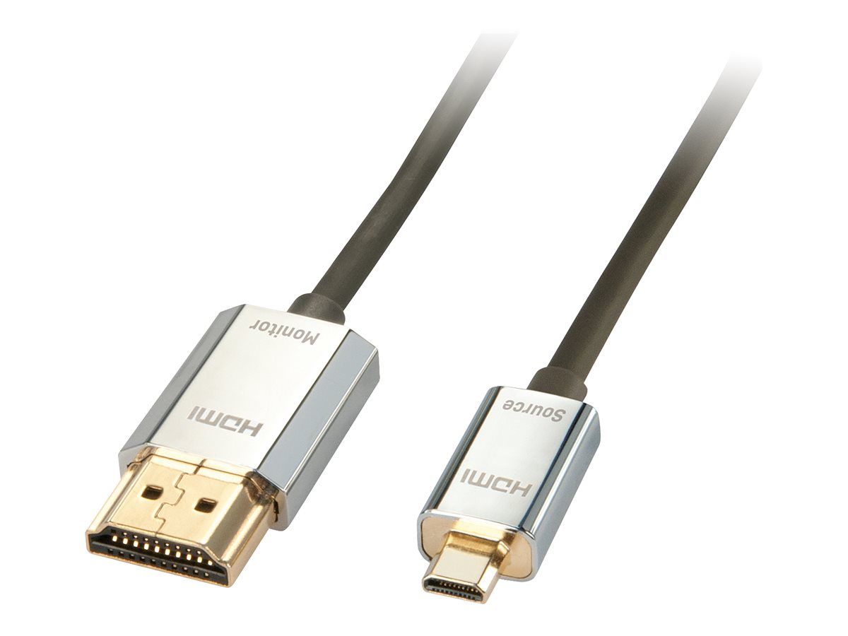 Lindy CROMO Slim High Speed HDMI to micro HDMI Cable with Ethernet