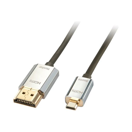 Cable HDMI Lindy CROMO Slim de alta velocidad con Ethernet