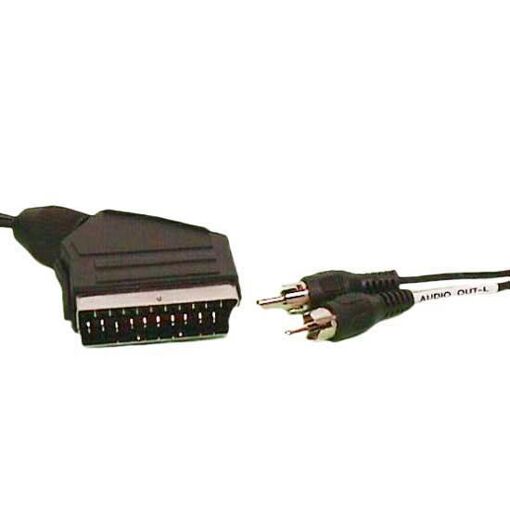 Cable de audio Euroconnex de 15 m, 21 pinzas macho a 2 RCA
