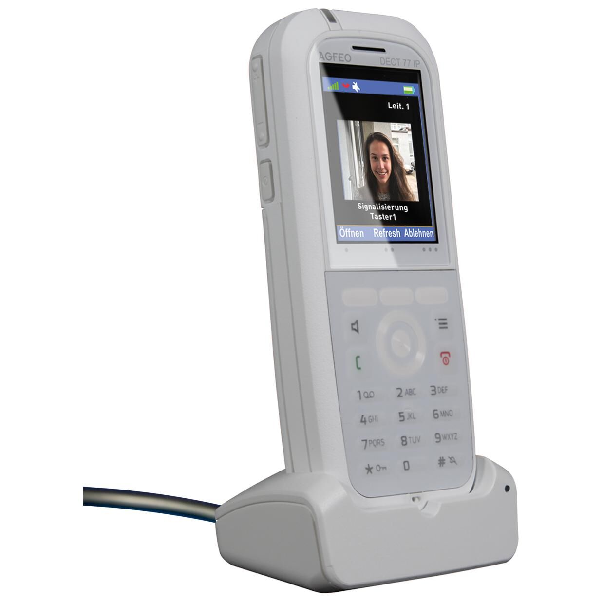 AGFEO DECT 77 IP Fixed Telephone, White TFT