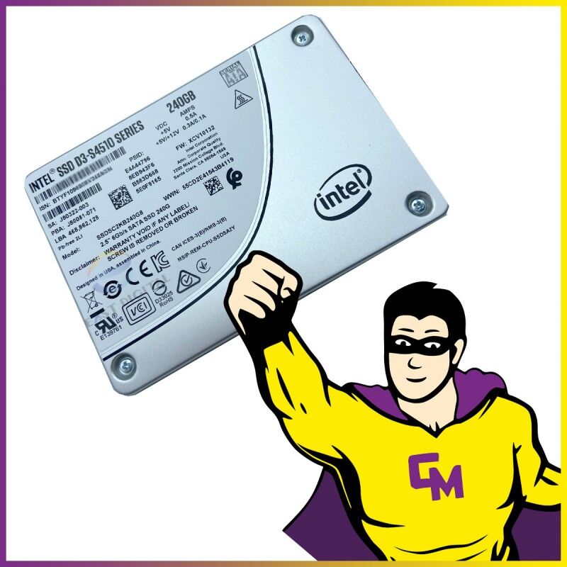 SSD de 240 GB de Intel, 2.5'', SATA III 6 Gb/s (Serie D3-S4510)