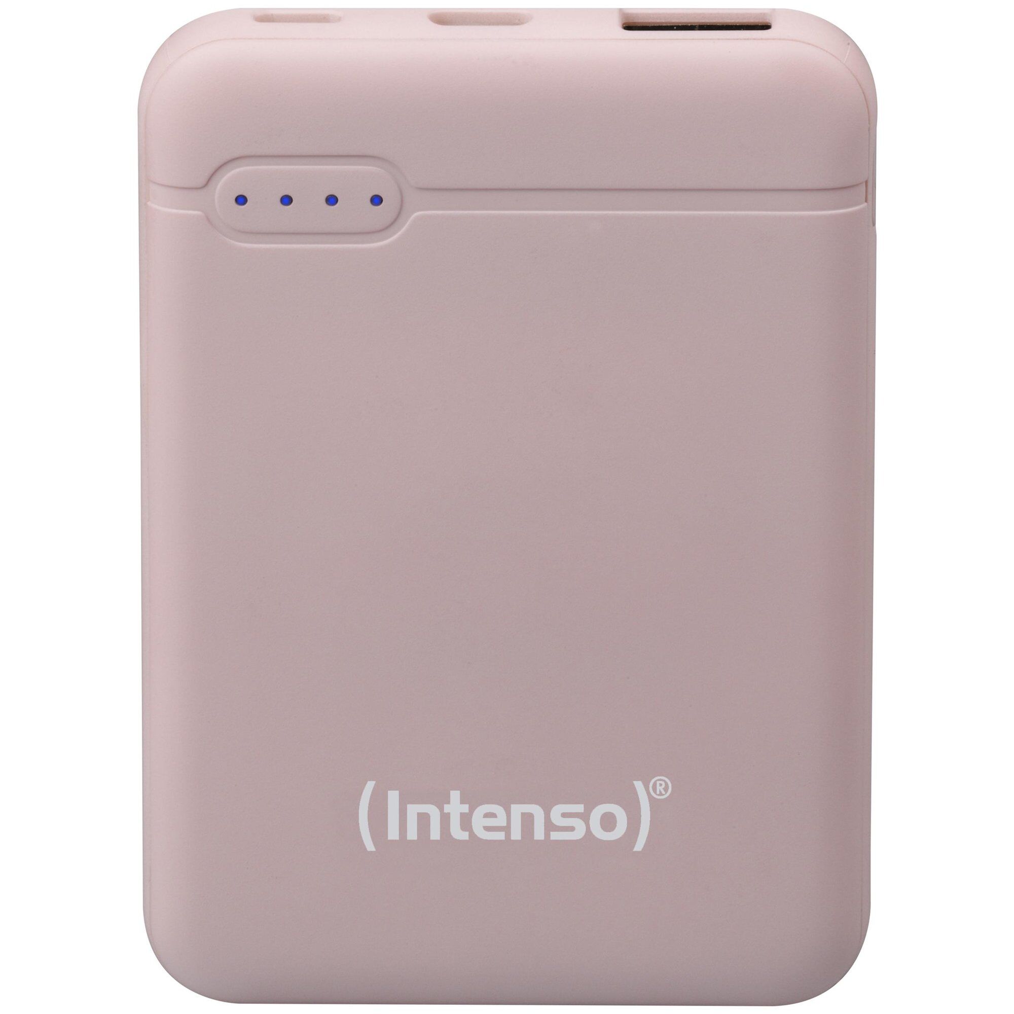 Batería portátil Intenso XS5000 de 5000 mAh con tecnología LiPo - Rosa