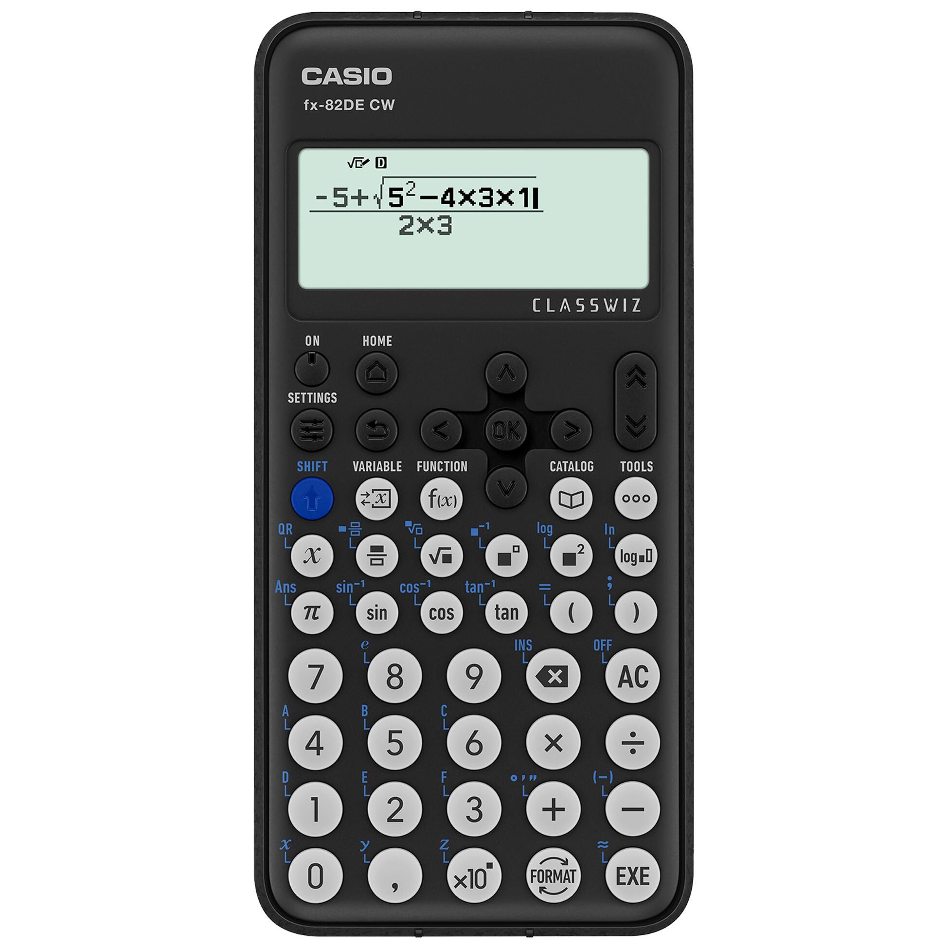 Calculatrice scientifique de poche Casio Noir