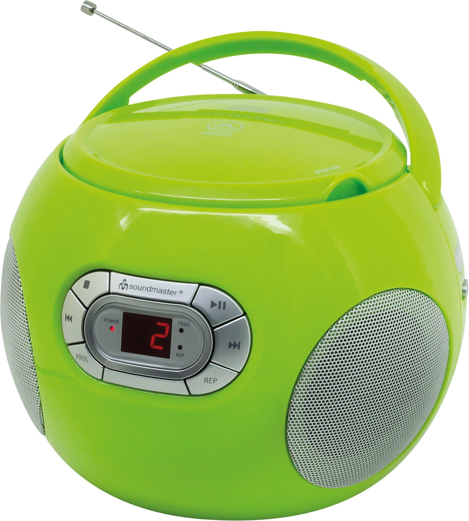 Soundmaster CD Player, Green (SCD2120GR)