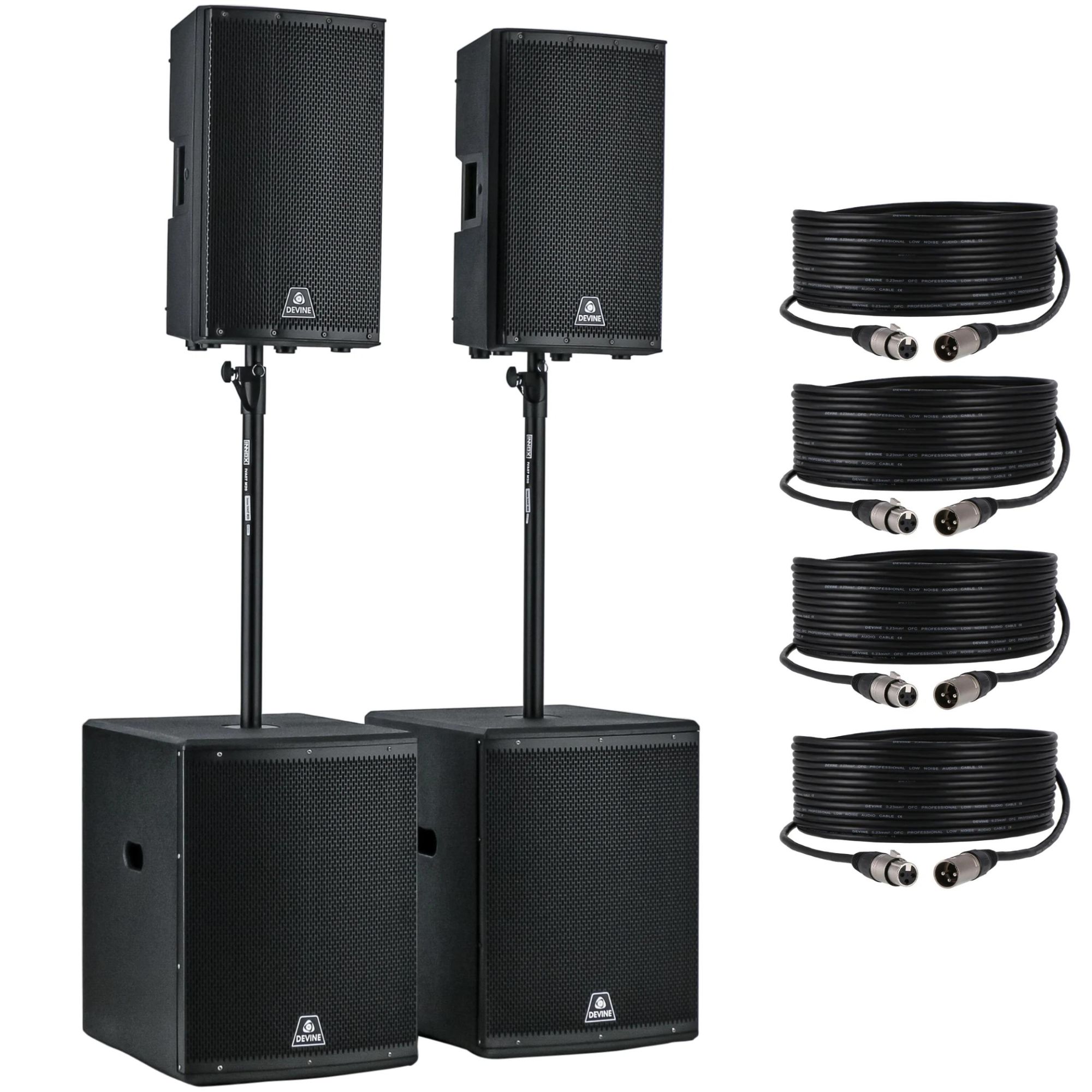Ensemble d'enceintes Devine Onyx 2.2 (12A + 15SA)