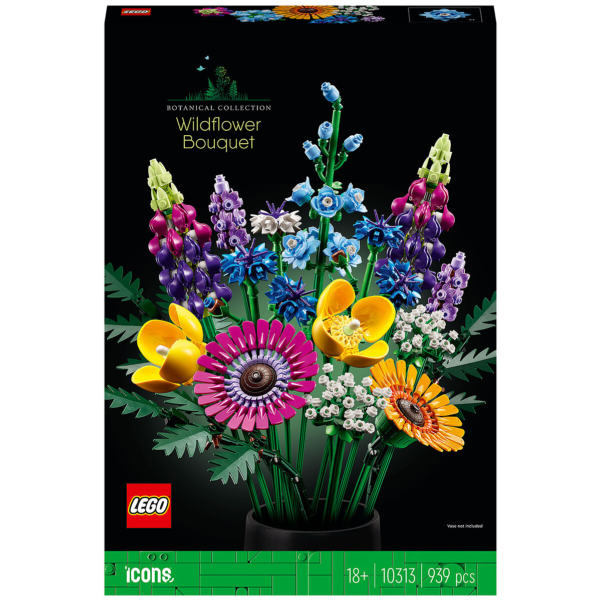 LEGO Icons Wild Flower Bouquet Set
