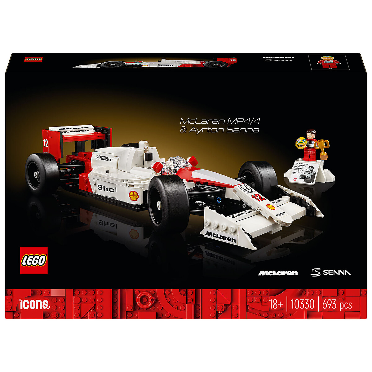 LEGO Icons 10330 McLaren MP4/4 and Ayrton Senna