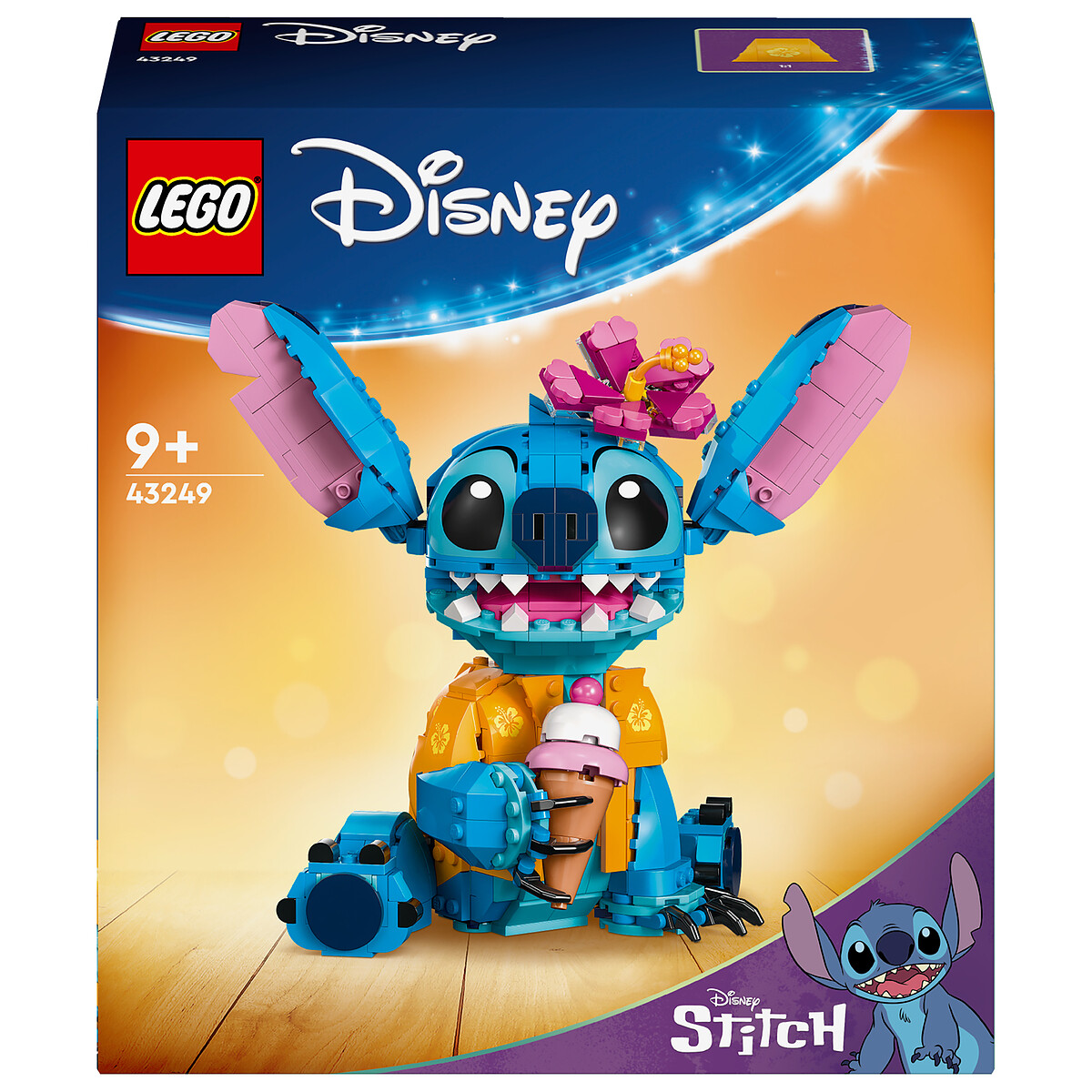 Figurine Lego Disney Classique Stitch avec Cornet de Glace