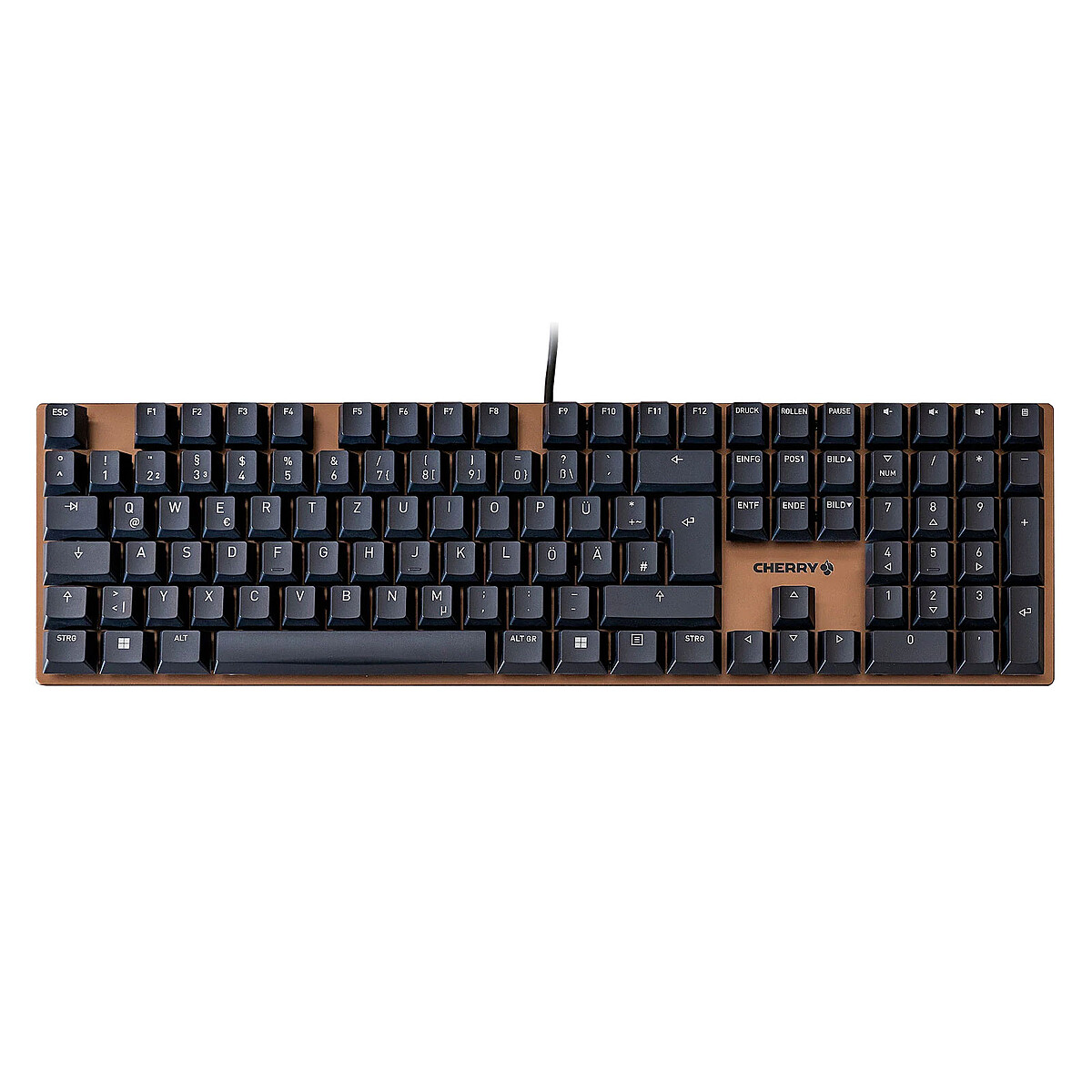 Cherry KC 200 MX Silent Red Keyboard (Black/Bronze)