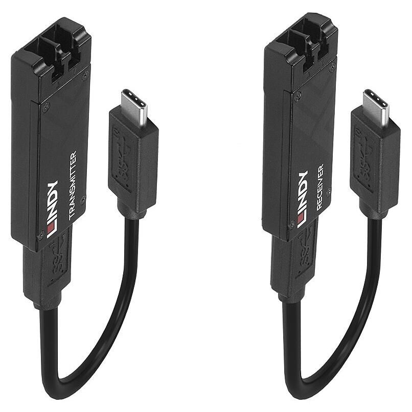 Lindy 100m Fiber Optic USB 3.2 Type C Extender