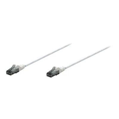 IC Intracom RJ-45 (M) to RJ-45 (M) Patch Cable, UTP, CAT 6, Molded, Crochet-Less, White