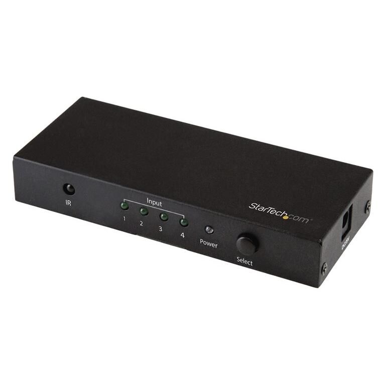 Conmutador HDMI de StarTech.com de 4 puertos - Conmutación automática - 4K 60 Hz (VS421HD20)