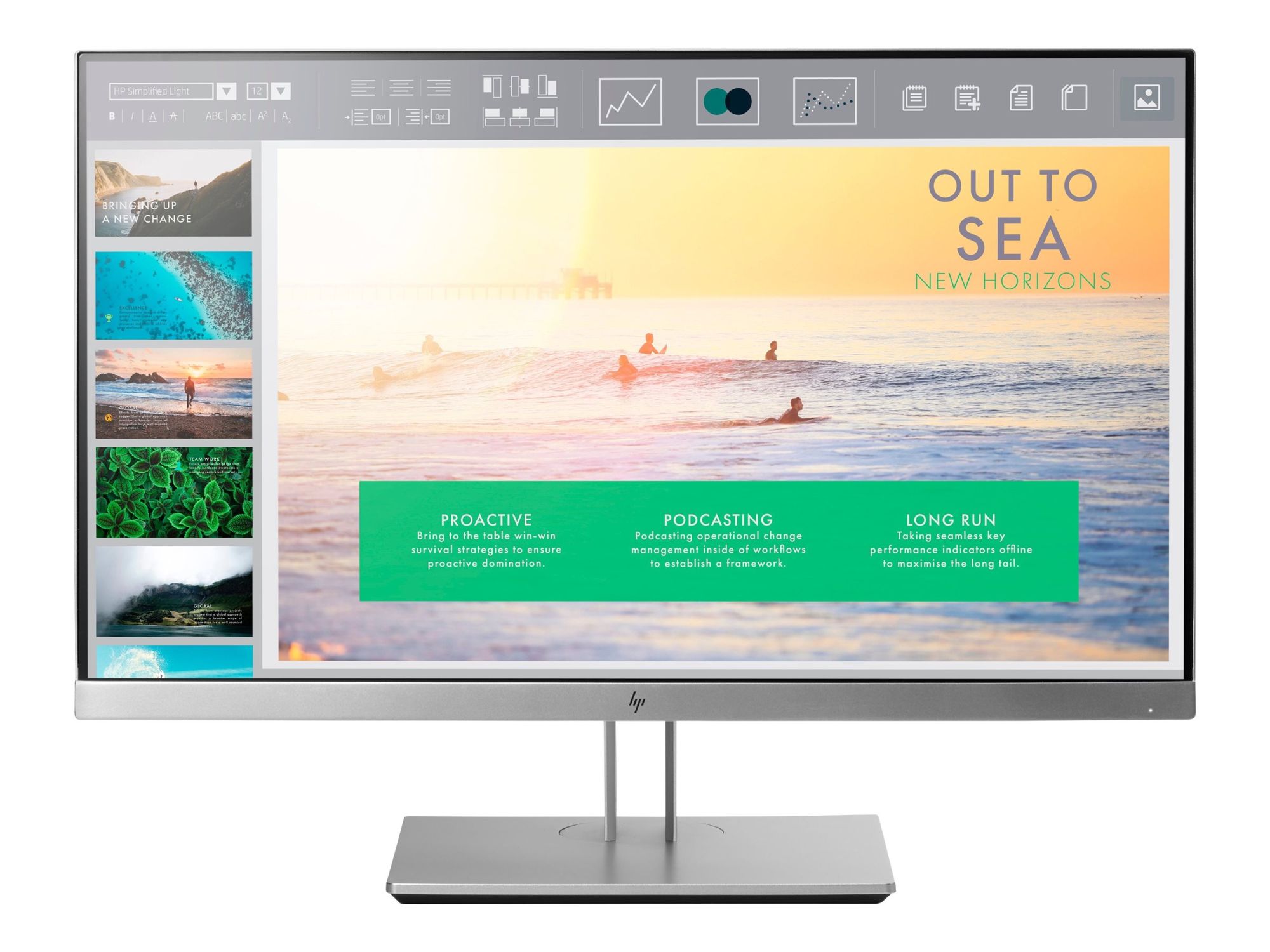 HP EliteDisplay E233 - 23" LED Monitor - Full HD (1080p) at 60Hz - IPS - 5ms Response Time - HDMI, VGA, DisplayPort